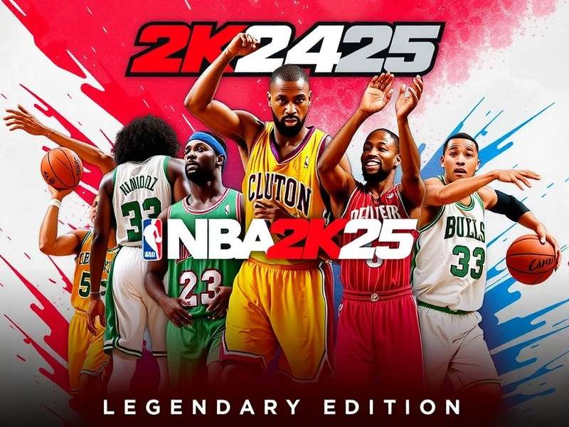 NBA 2K25 Legendary Edition Cover Art featuring iconic NBA players